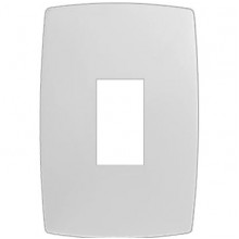 Placa para 1 Modulo Vertical Sem Suporte 4x2- HOME BRANCA